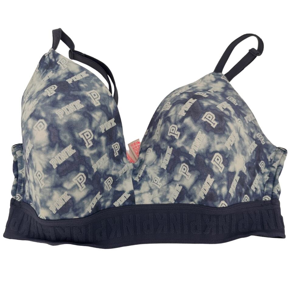 Victoria’s Secret Pink Wear Everywhere Wireless Lightly Lined Tie Dye Bra 34C